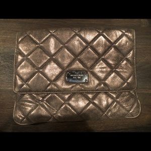 Michael Kors Silver/Gray Clutch